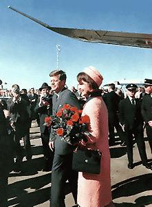 JFK et son epouse a Lovefield